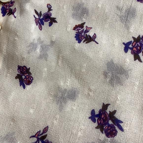 NWT Cleobella Kinsley Blouse Delicate Boho Floral Button Top Tiered Bell Sleeve - Picture 11 of 17